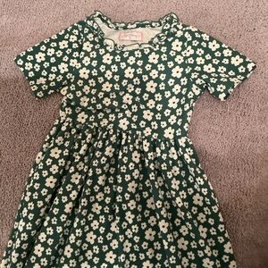 SweetHoney Green and White Floral Dress